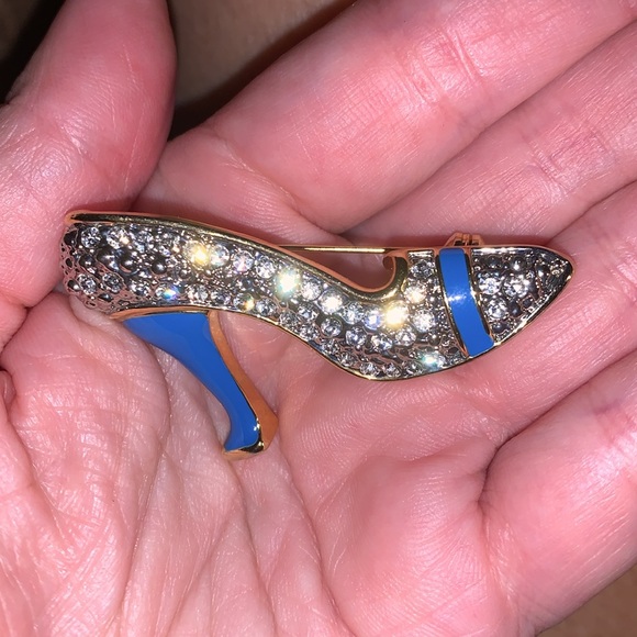 Vintage rhinestone Women's Shoe Brooch - Picture 4 of 6